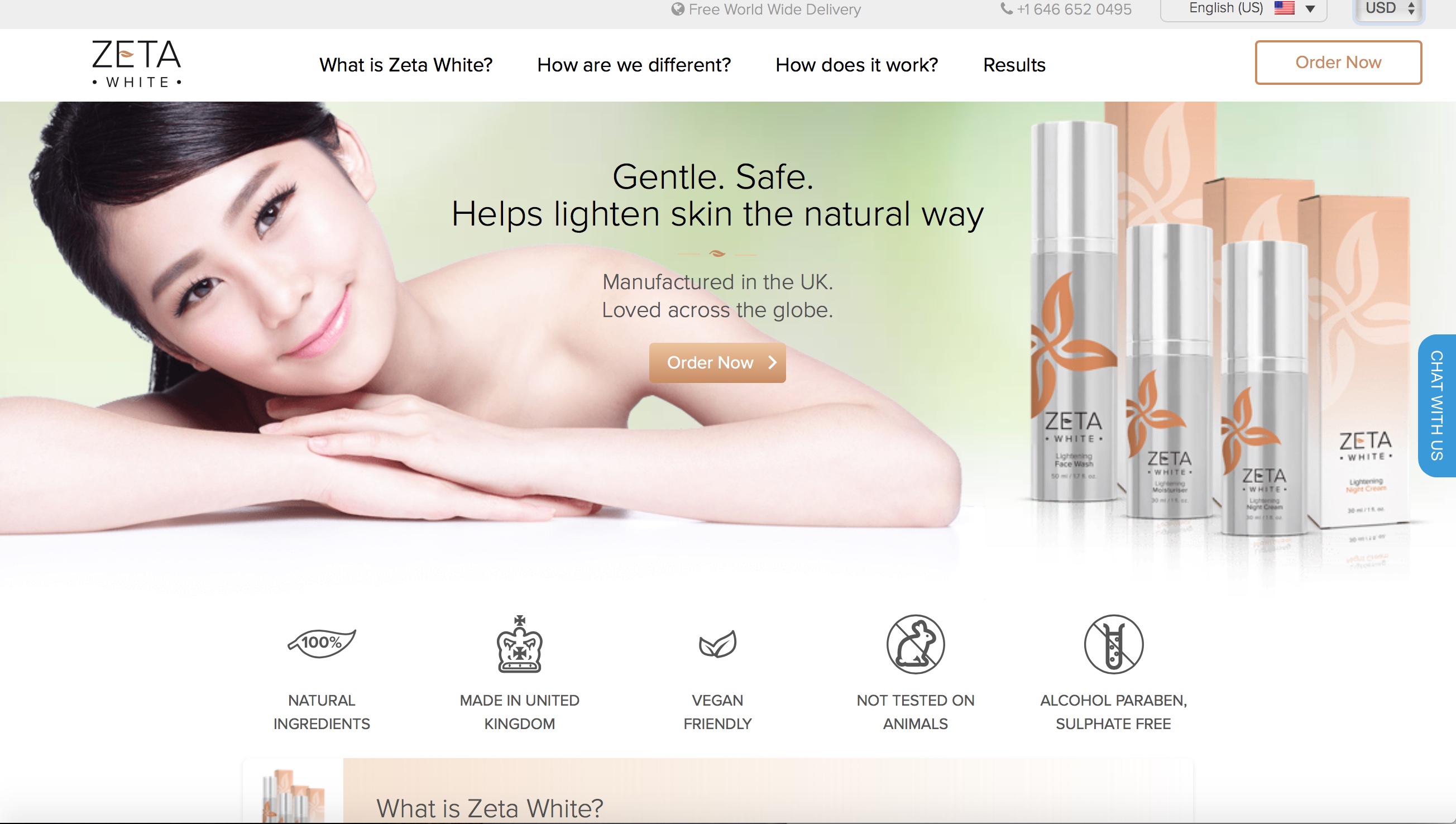 zeta white skin lightening website
